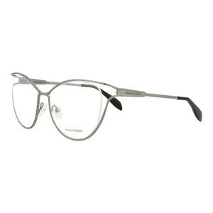 Alexander McQueen Womens Cat Eye Ruthenium Ruthenium Transparent Fashion